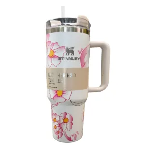 White Barbie Stanlay Tumbler | H2.0 Tumbler 1.18L Limited Edition Double Wall Vacuum Insulated