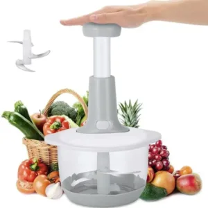 2L Manual Hand Push Chopper & Multifunctional Mixer | Vegetable Chopper, Meat Grinder, and Baby Food Maker