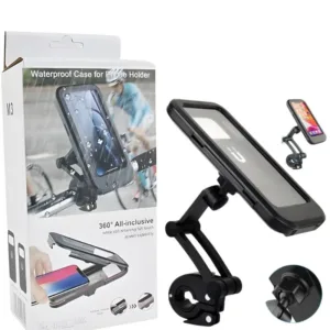 Waterproof Bike Phone Holder 360° Rotation | Handlebar Mobile Mount for Bicycle & Motorcycle